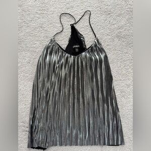 Express Metallic Silver Camisole